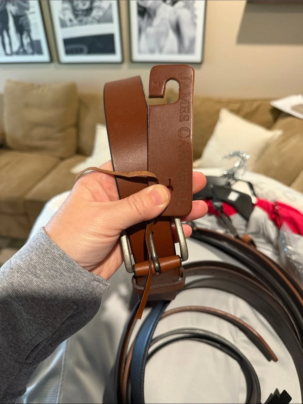 James Campbell Mens Belt NWT